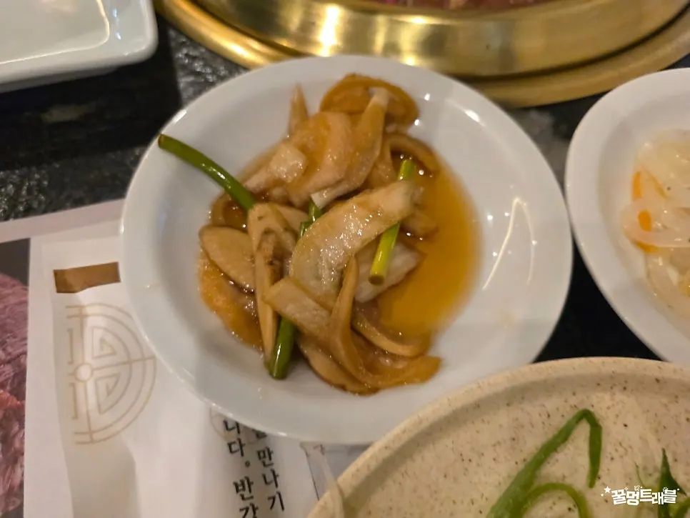 Close-up of the side dishes