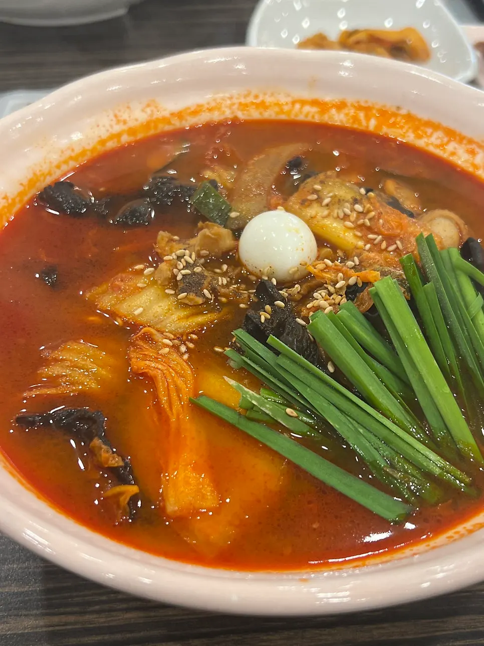 A bowl of mild-spice jjamppong rice
