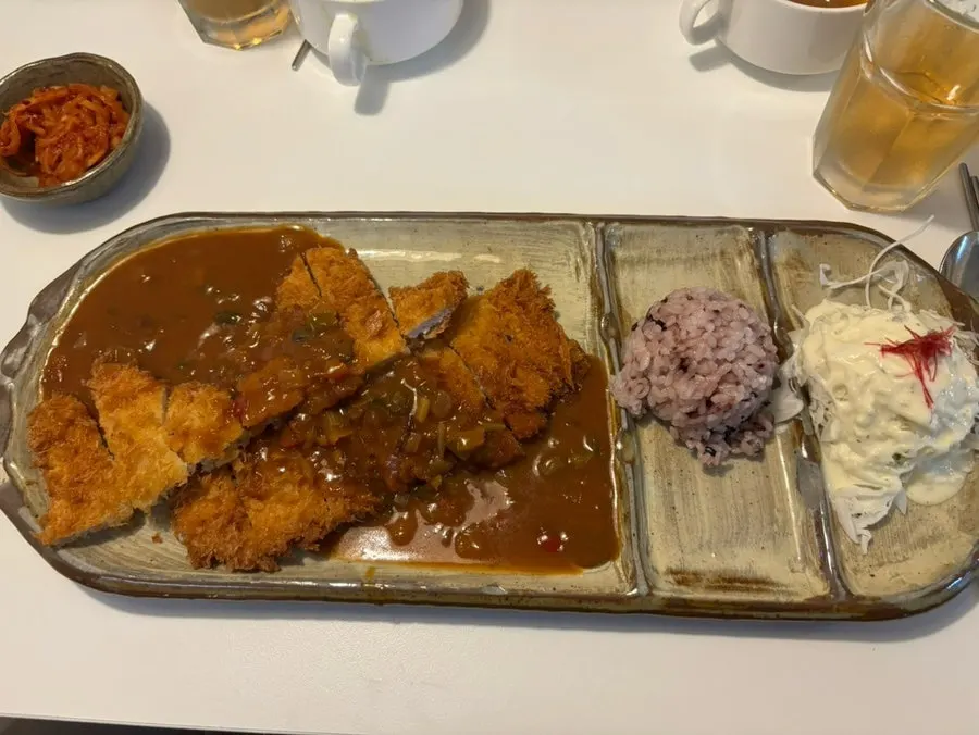 Classic pork katsu with thick, hearty loin