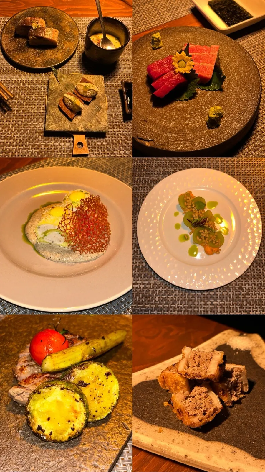 코스를 마친 이코이 룸 테이블