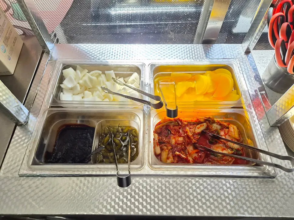 Self-serve dishes and utensils