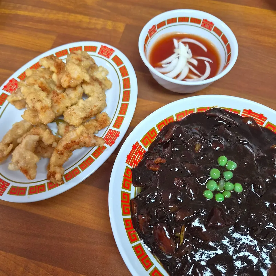 Hwangbihong jjajangmyeon after mixing