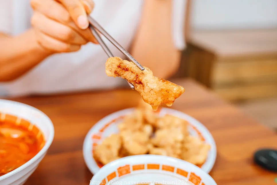 Mini tangsuyuk with a crispy fried coating