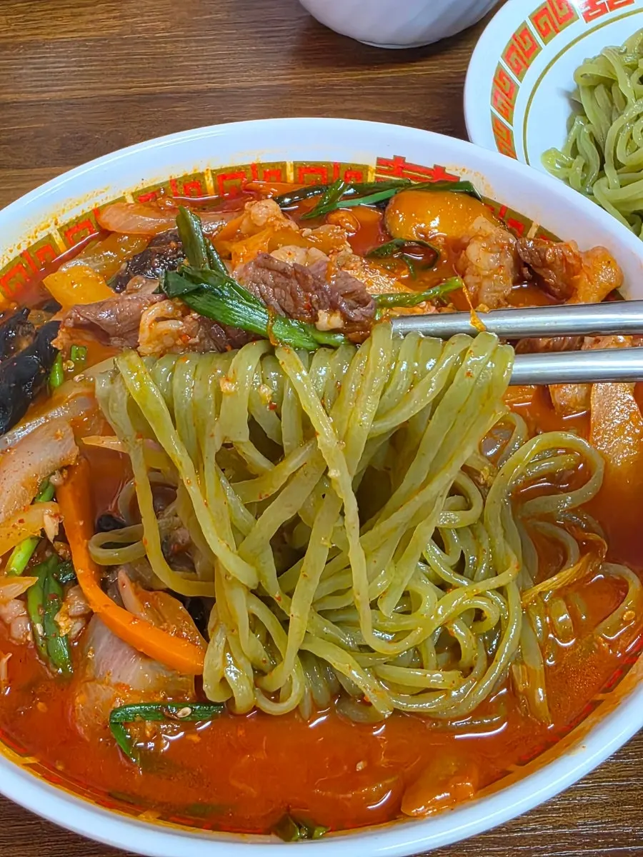 ₩14,000 beef brisket jjamppong