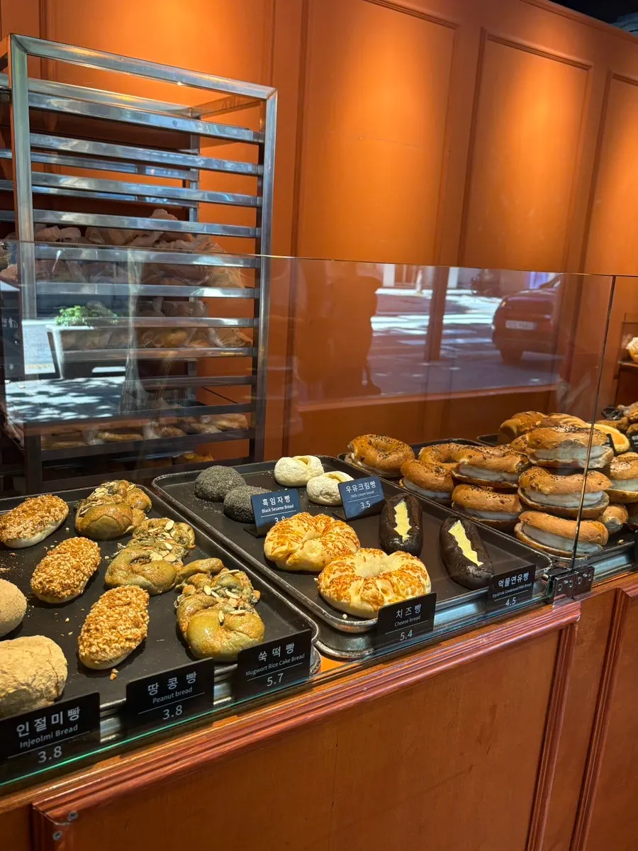 Assortment of bread at Munhwa Bakery