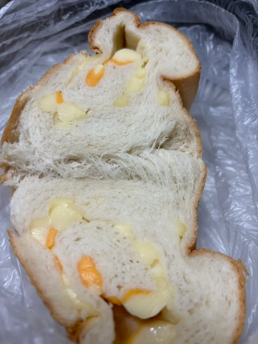 Cheese rice bread loaded with cheese