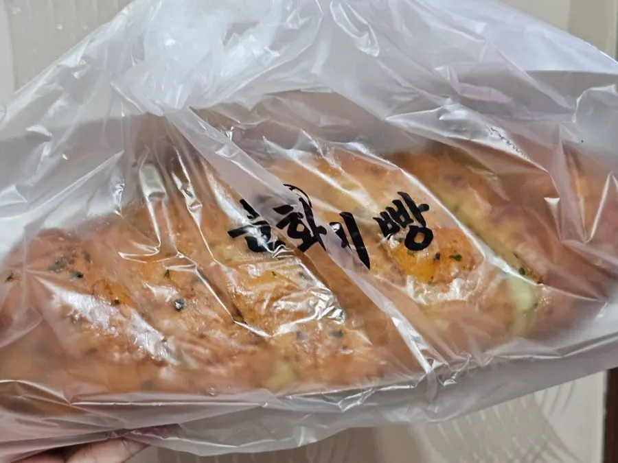 문화제빵 마늘빵 클로즈업