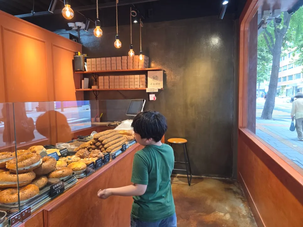 Signature breads on display at Munhwa Bakery