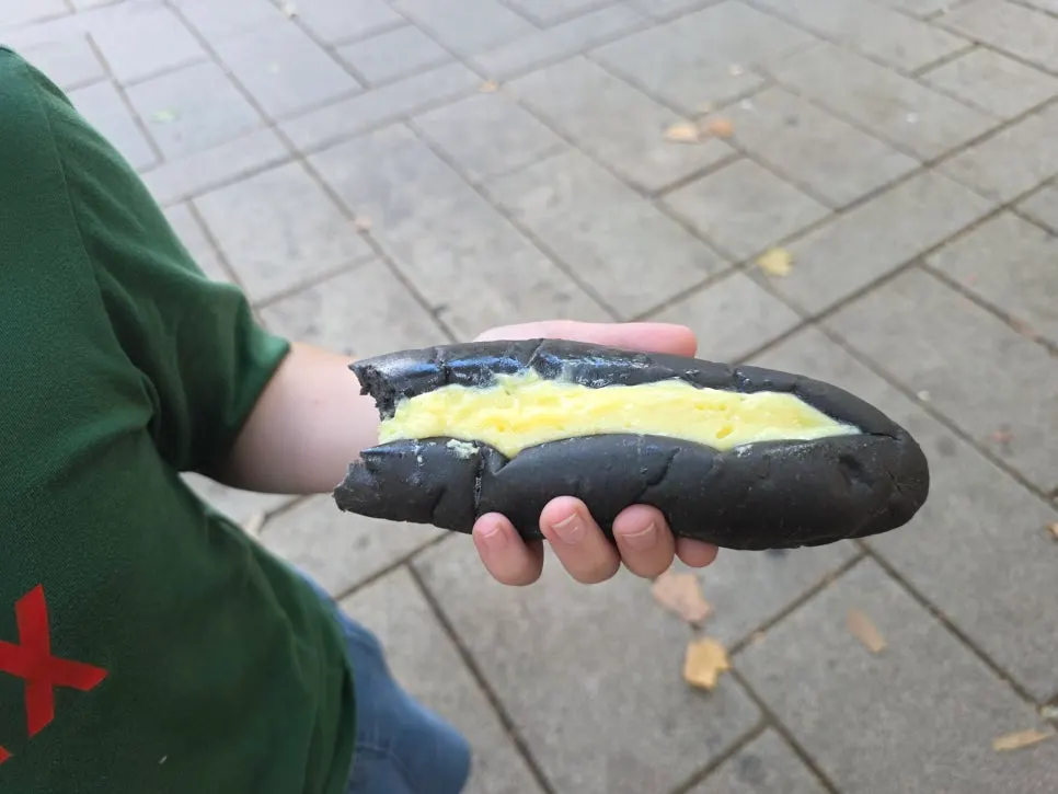 Pudding served alongside Munhwa Bakery bread