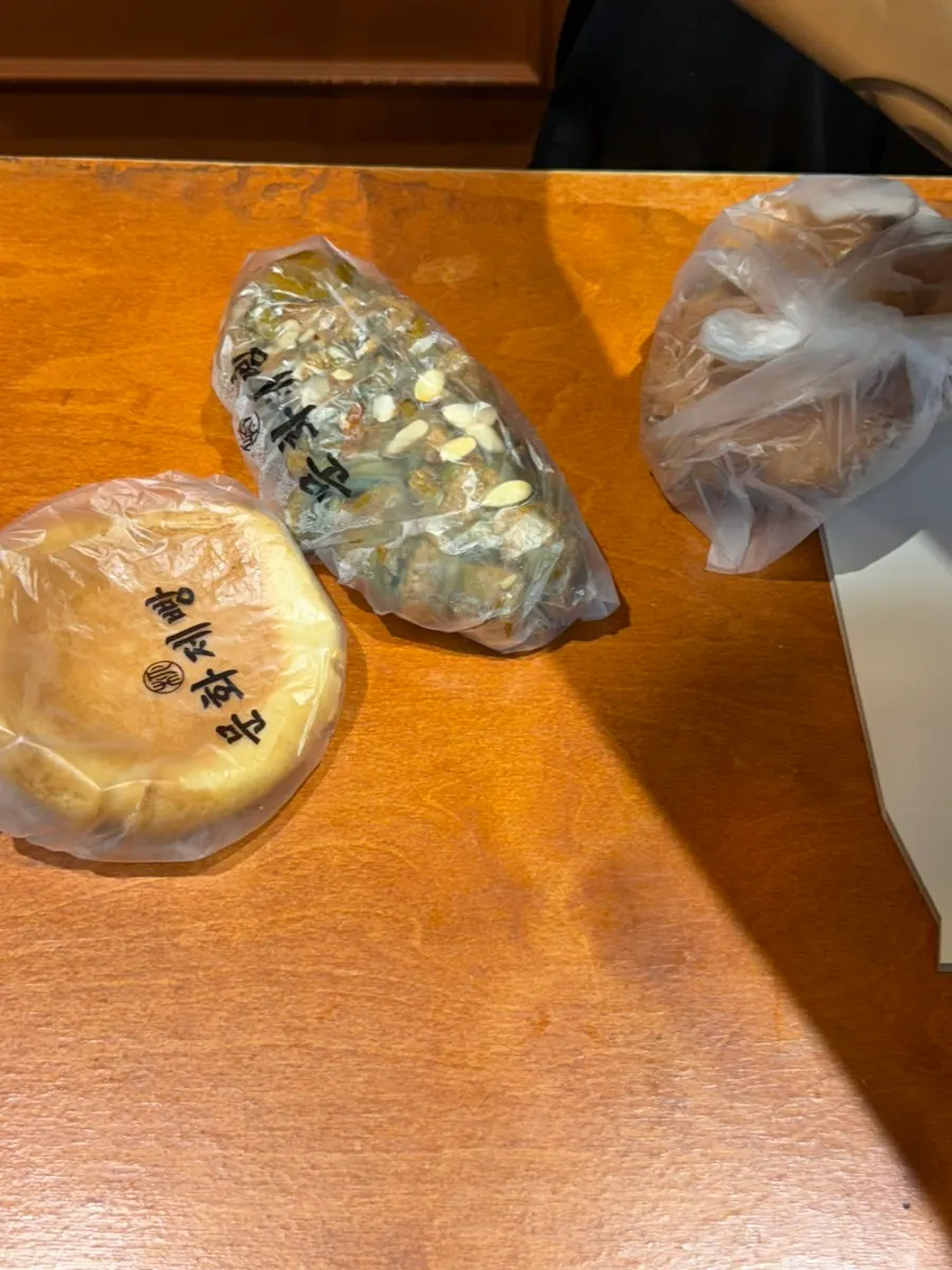 Bread packed in a takeout bag
