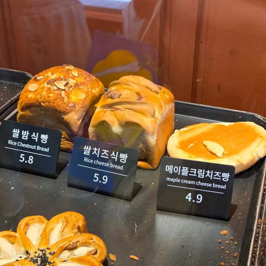 문화제빵 양파베이글 진열 사진