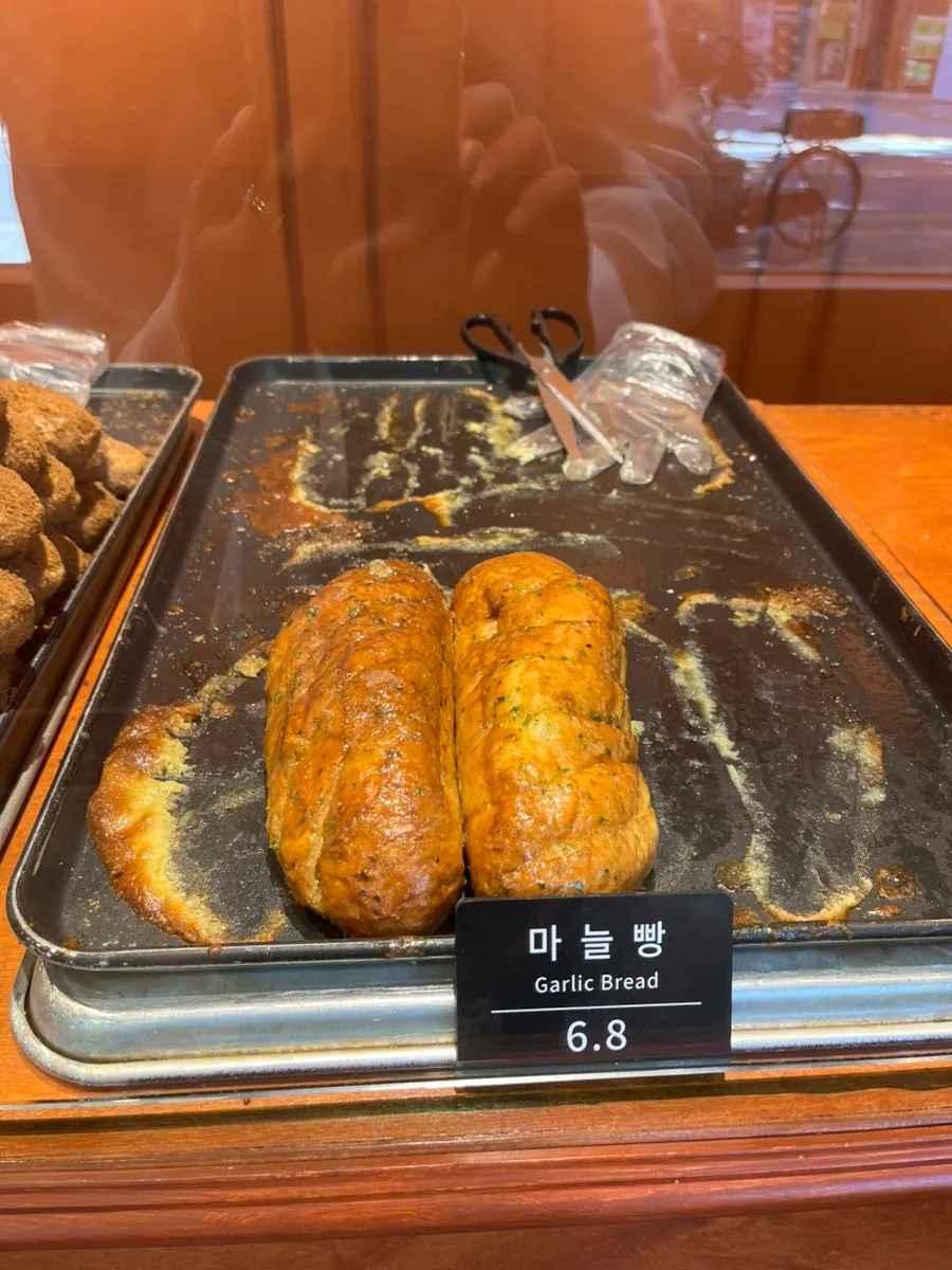 Tray of Munhwa Bakery's signature bread