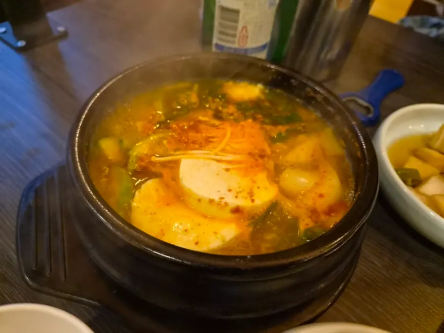 일미곱 서비스 순두부찌개