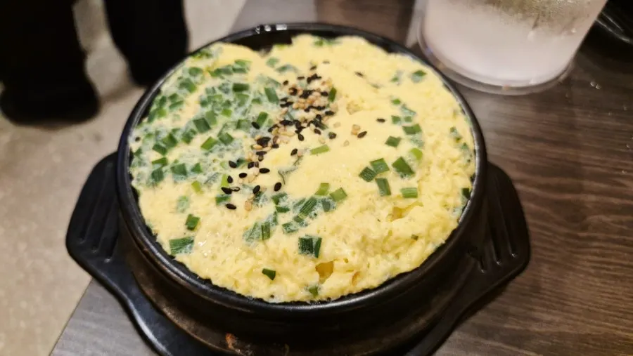Fluffy egg custard served at Ilmigop