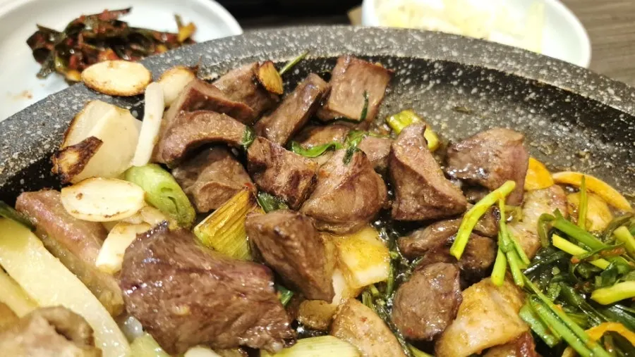 Two servings of assorted grill from a previous visit