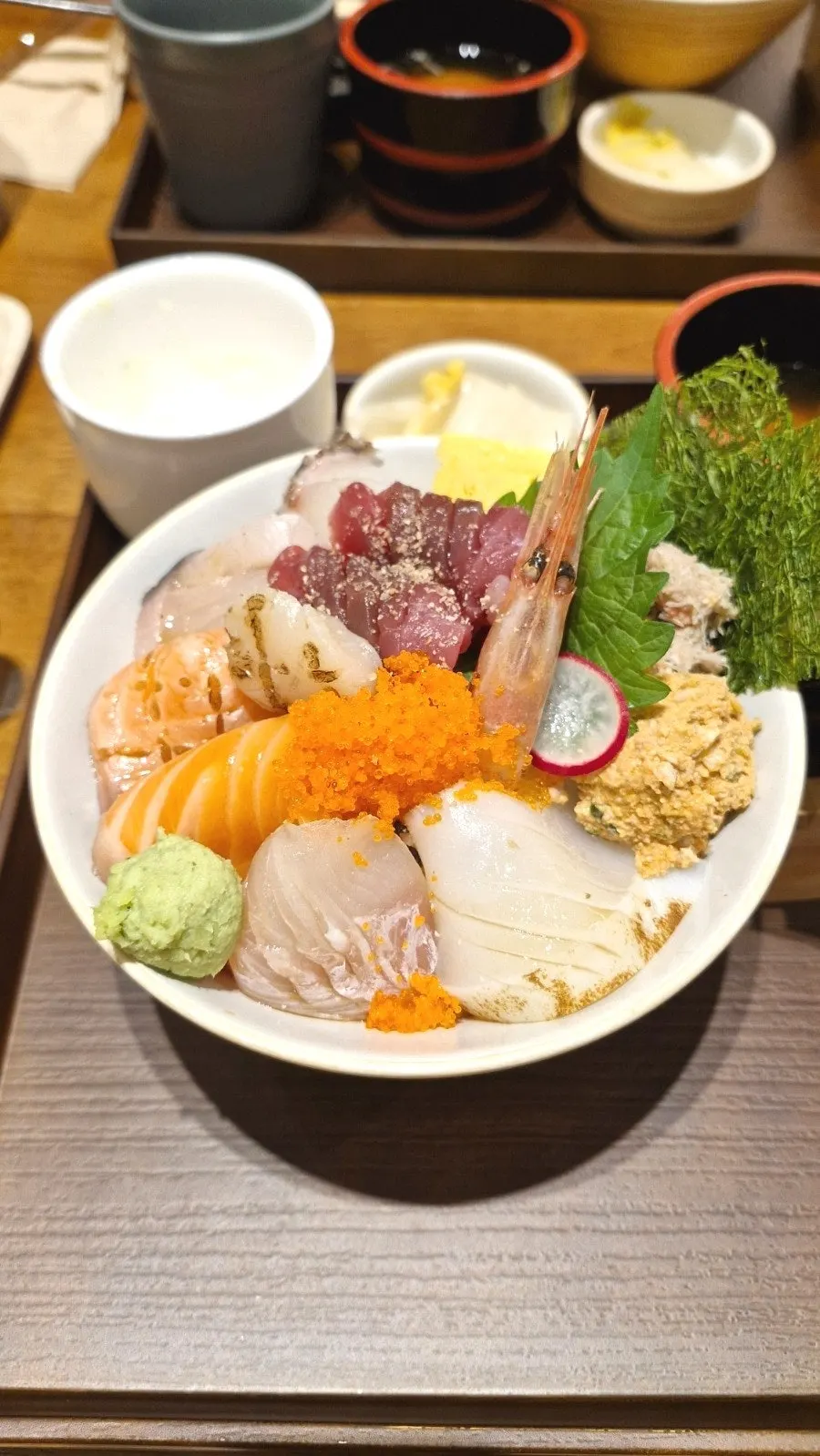 Close-up of the seafood rice bowl at Ilpum Gwanghwamun