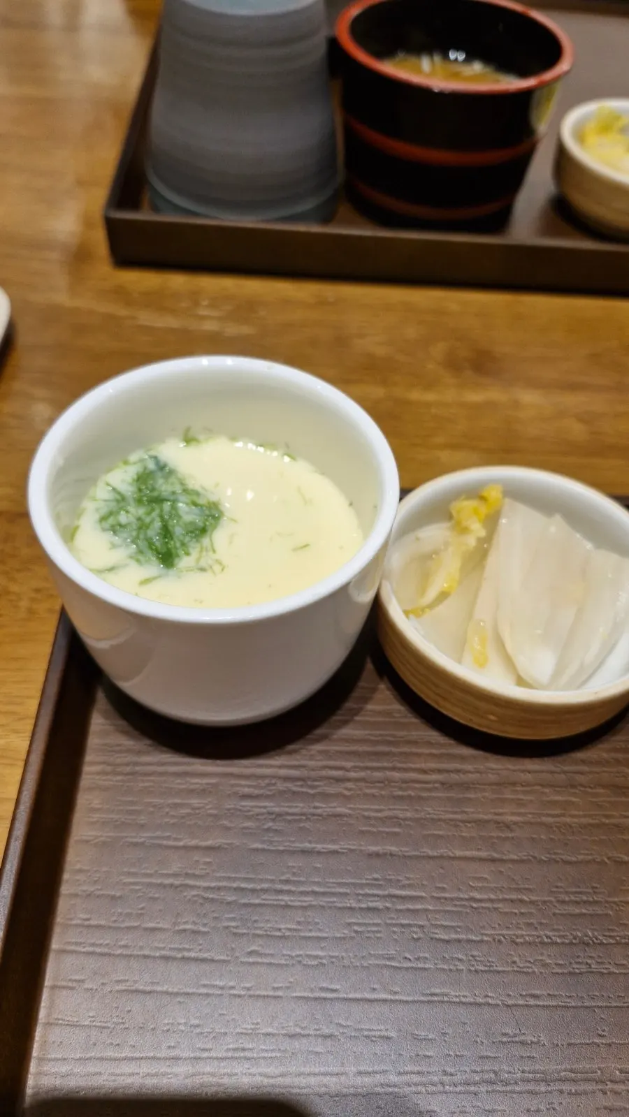 Warm chawanmushi steamed egg custard