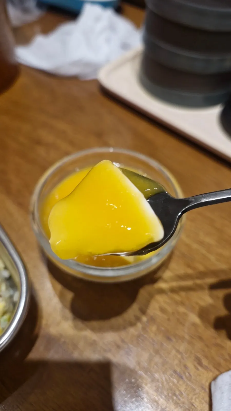 Mango dessert served for dessert