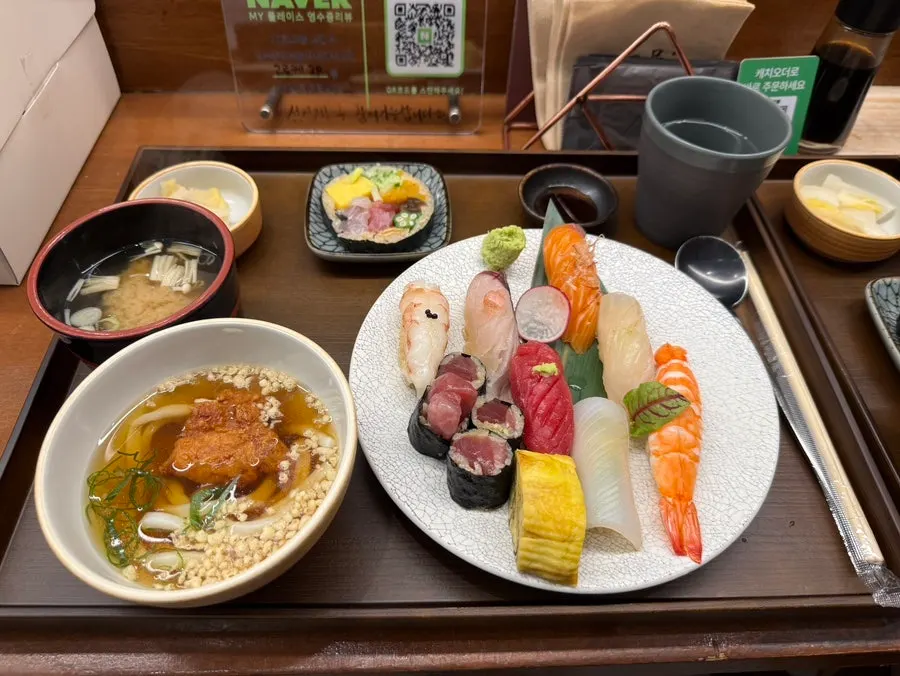 Today's sushi set spread at Ilpum Magok