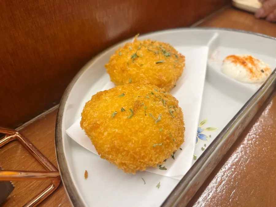 The side crab croquette