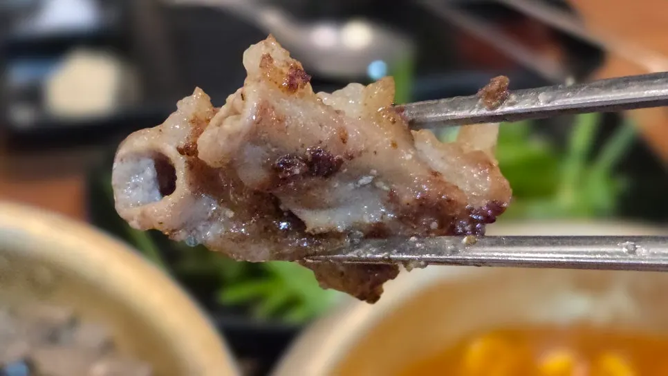 Liver and beef tripe served alongside the gopchang order