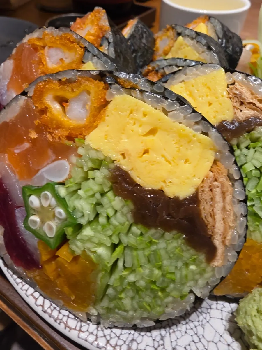 Jumbo-sized futomaki packed with filling