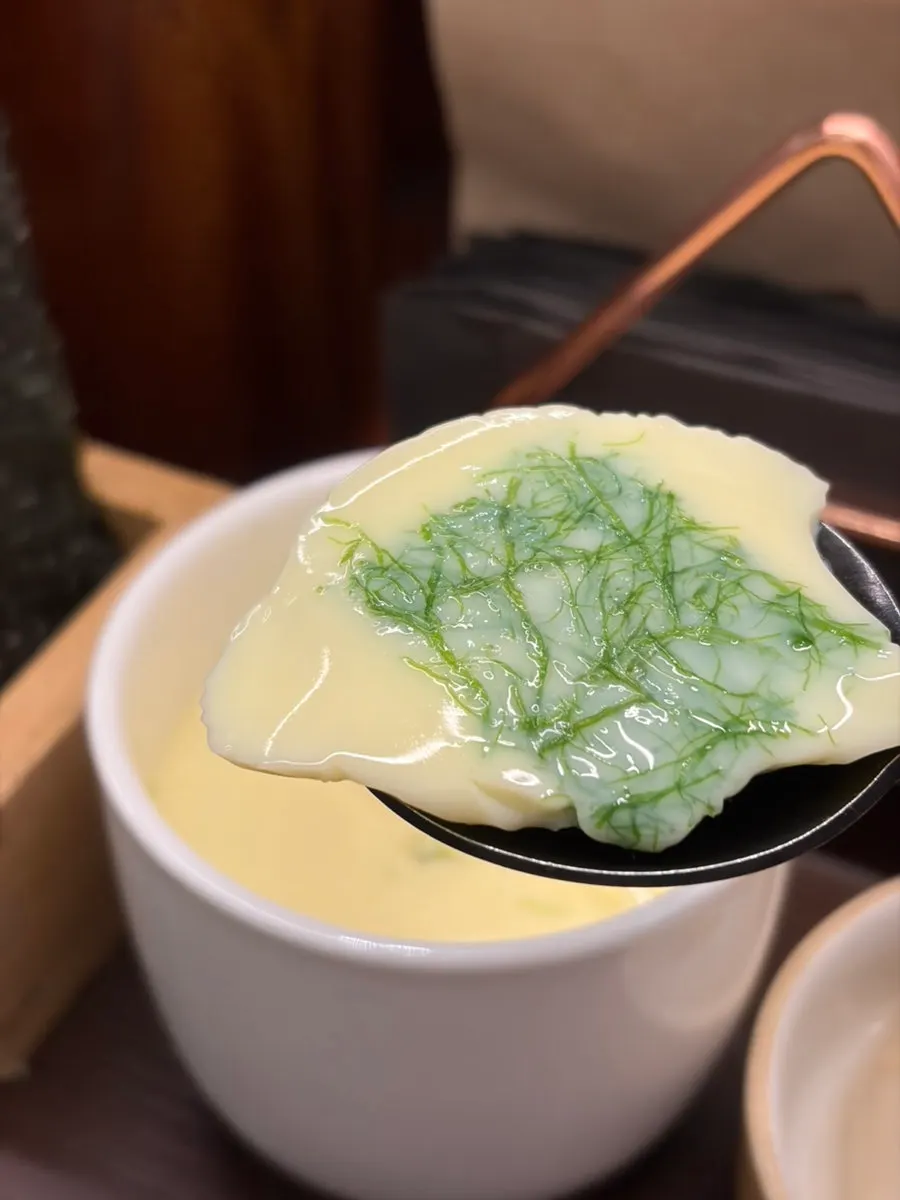 감태 올린 일본식 계란찜 차완무시