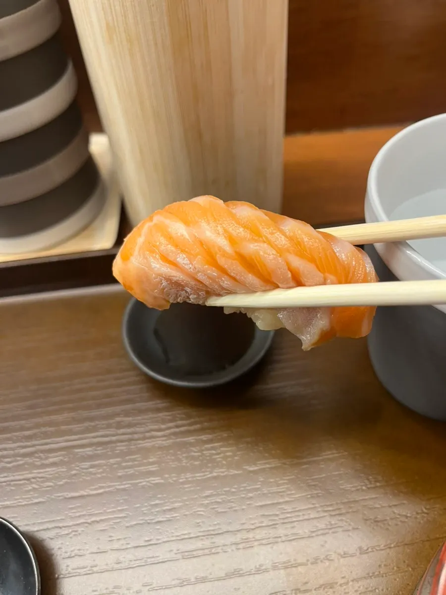 Close-up of shrimp sushi