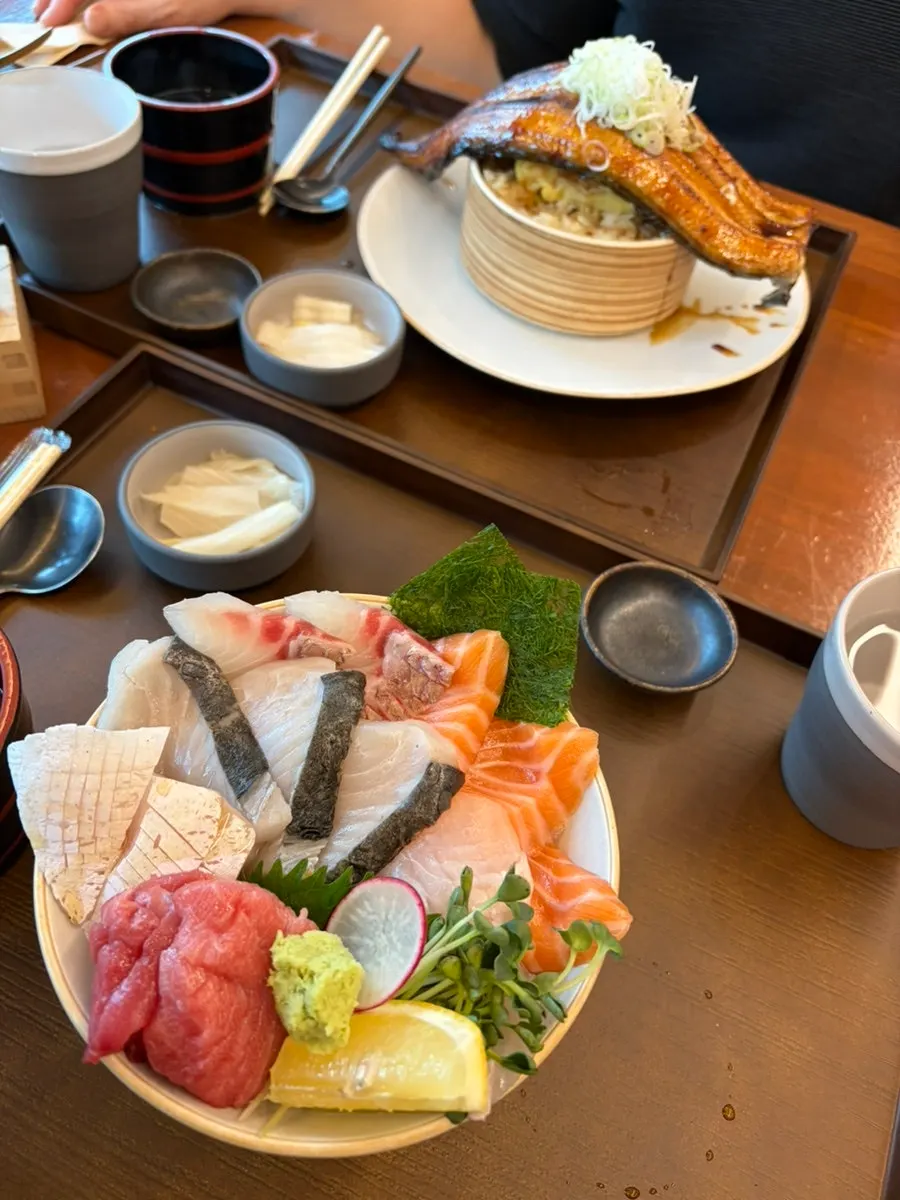 세로로 담아낸 카이센동 클로즈업