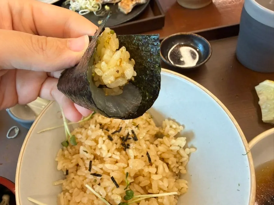 카이센동과 함께 나온 우동