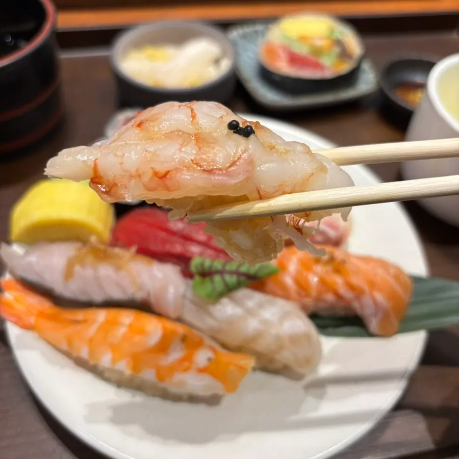 Sushi with bite-sized rice portions