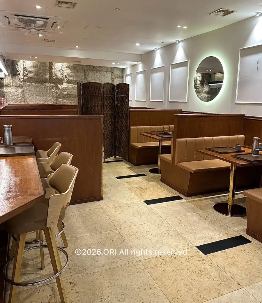 Bar seating inside Ilpum Yeouido Branch