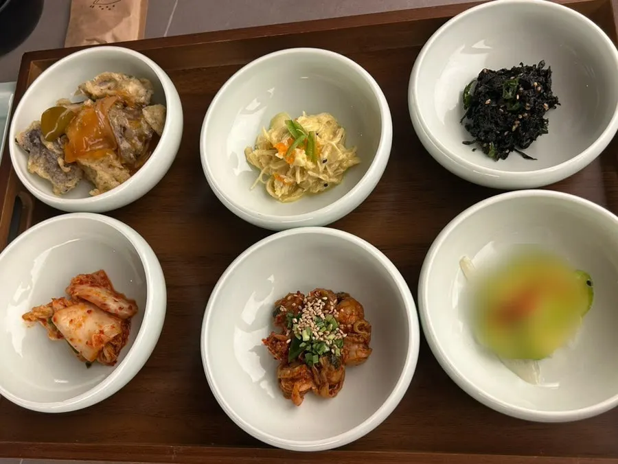 ホタテ和えと6種の基本のおかず