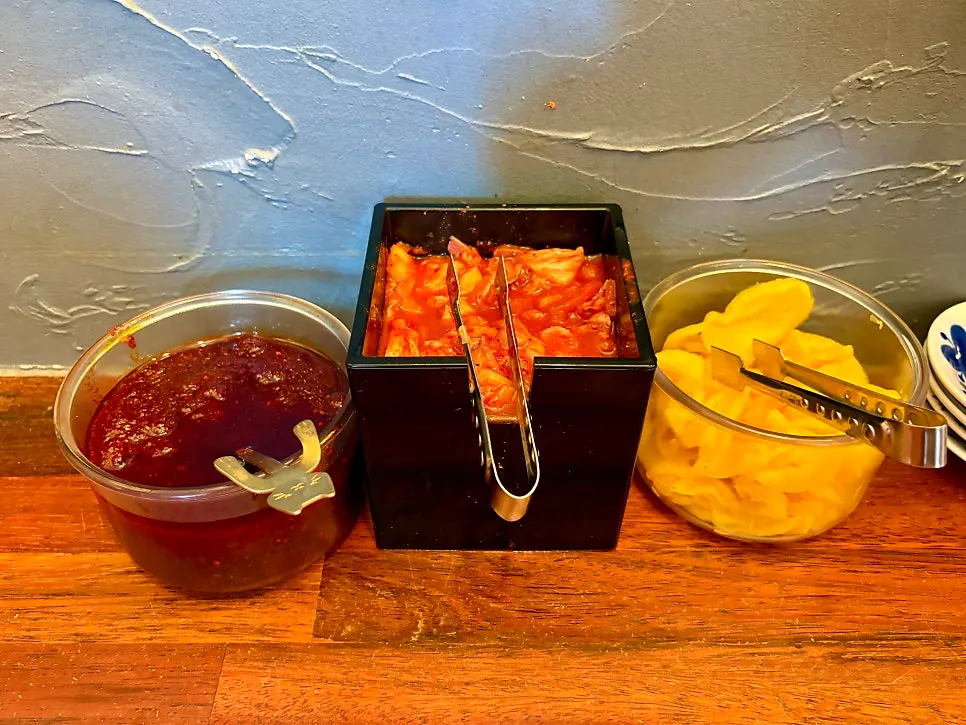 Spicy seasoning set out on the table
