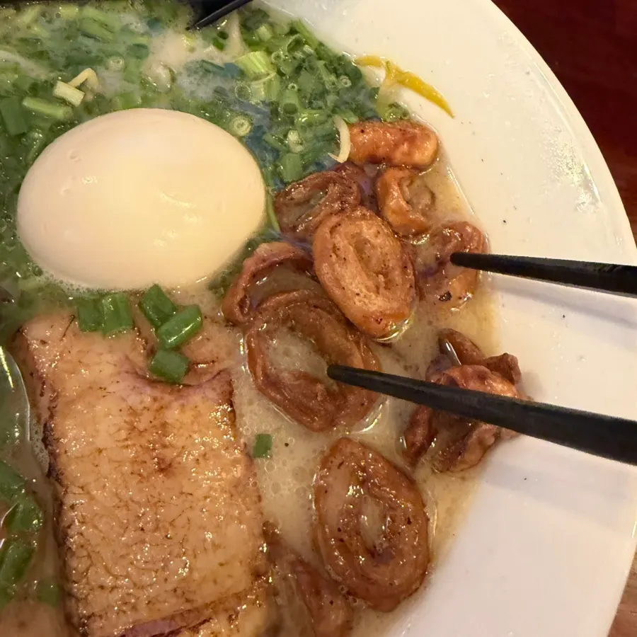Tamago-bap with ground meat mixed in
