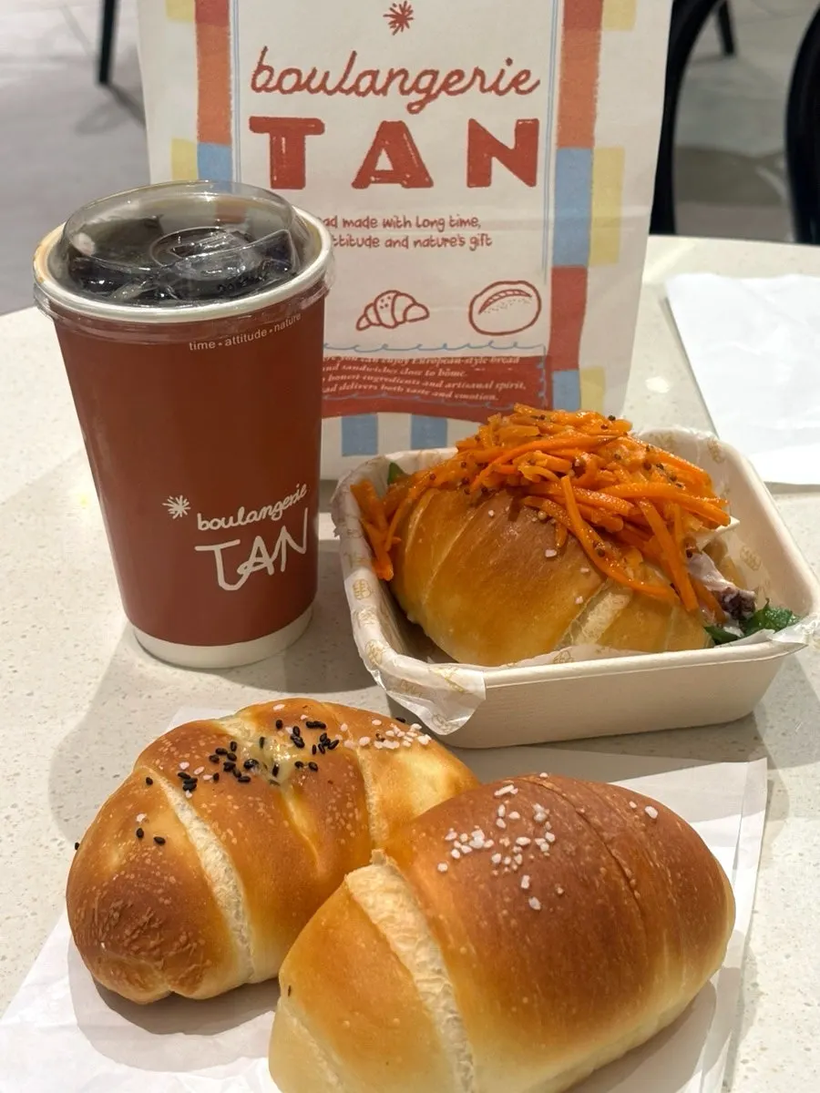Salt bread and sandwich selection