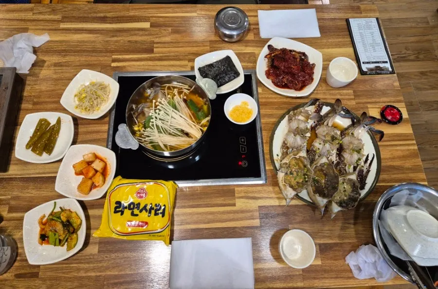 Restaurant after ordering the unlimited refill meal