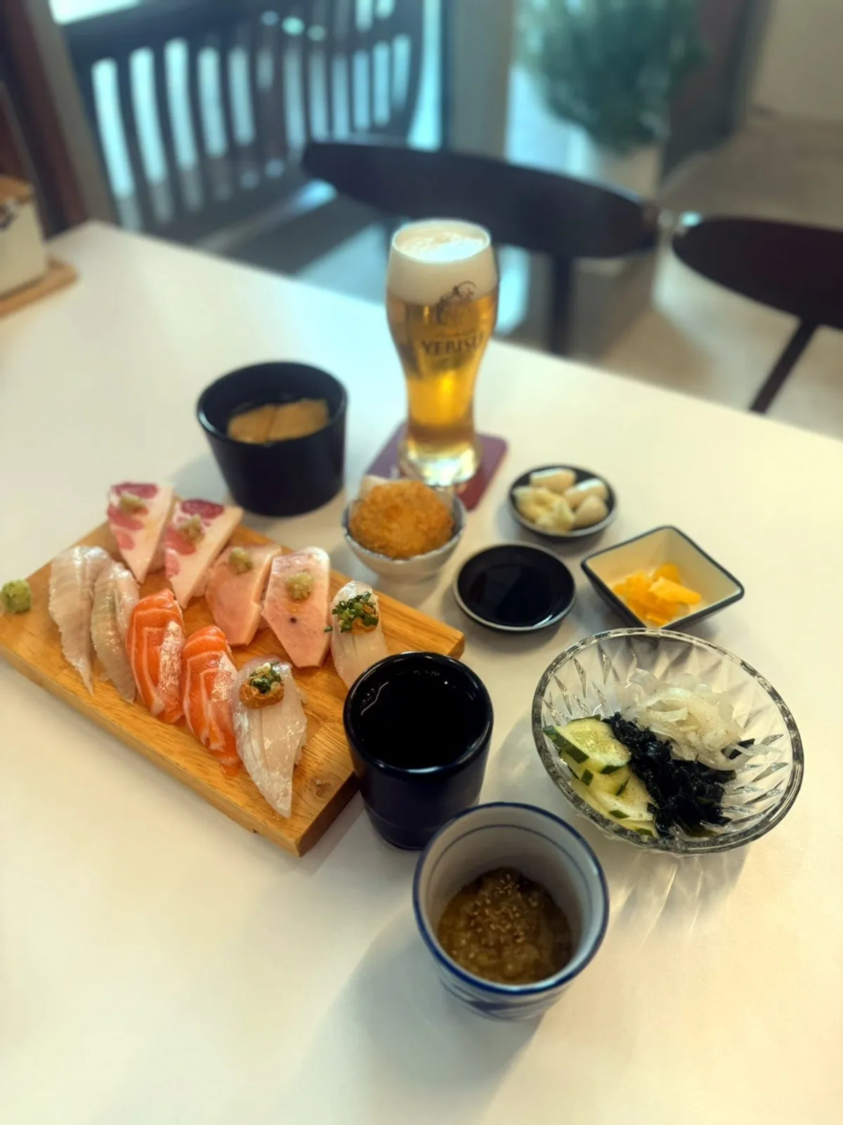 Signature photo of the fatty belly sushi platter at Hwangje Sushi Ilsan Main Branch
