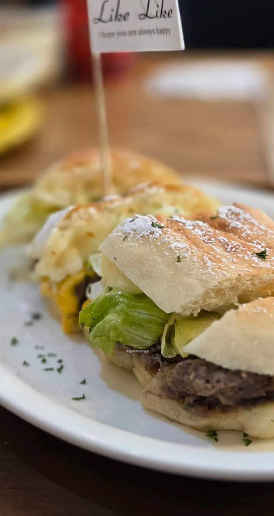 Panini filling with mozzarella and cheddar cheese