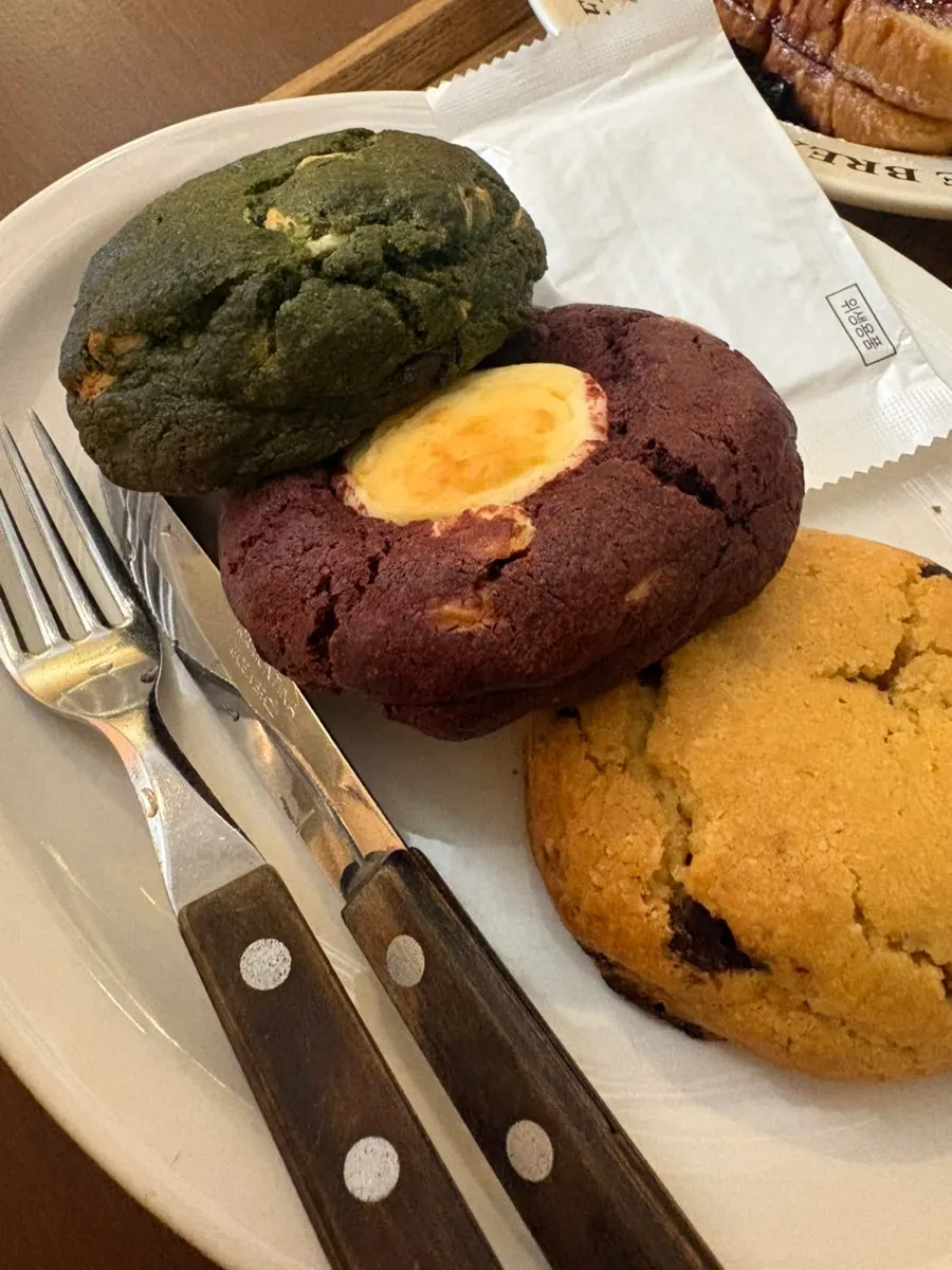 Three kinds of house-made cookies