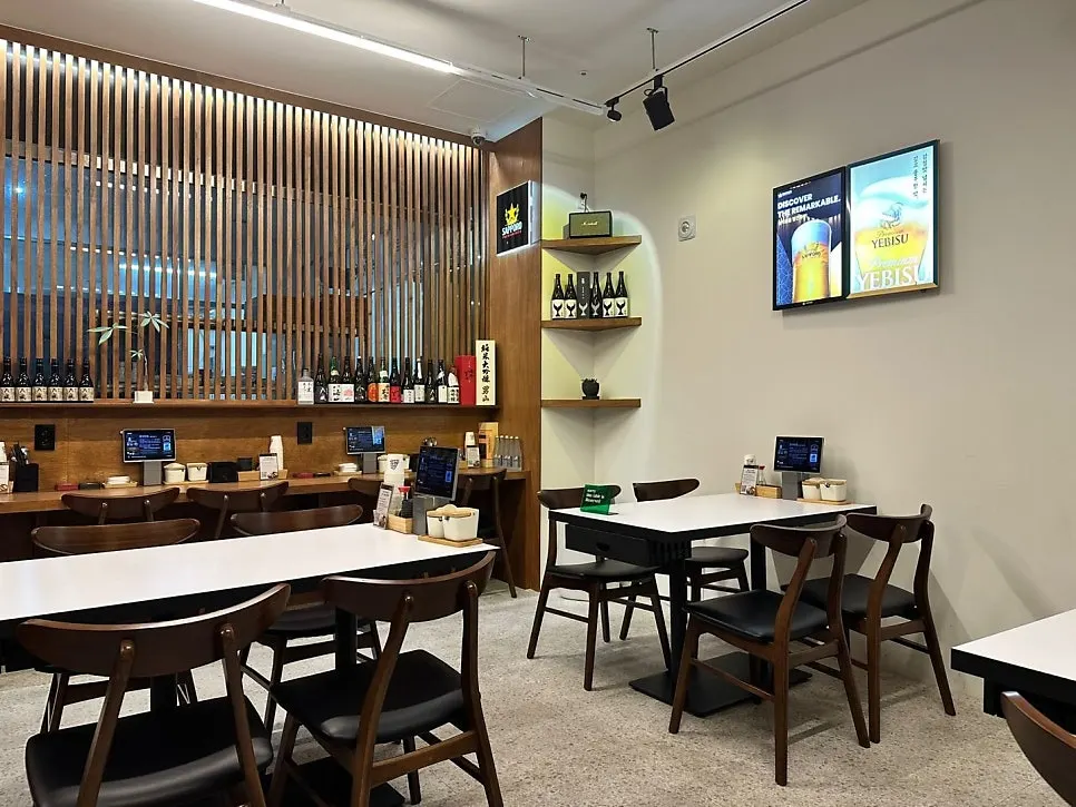 Interior of Hwangje Sushi Ilsan Main Branch with wood-tone accents
