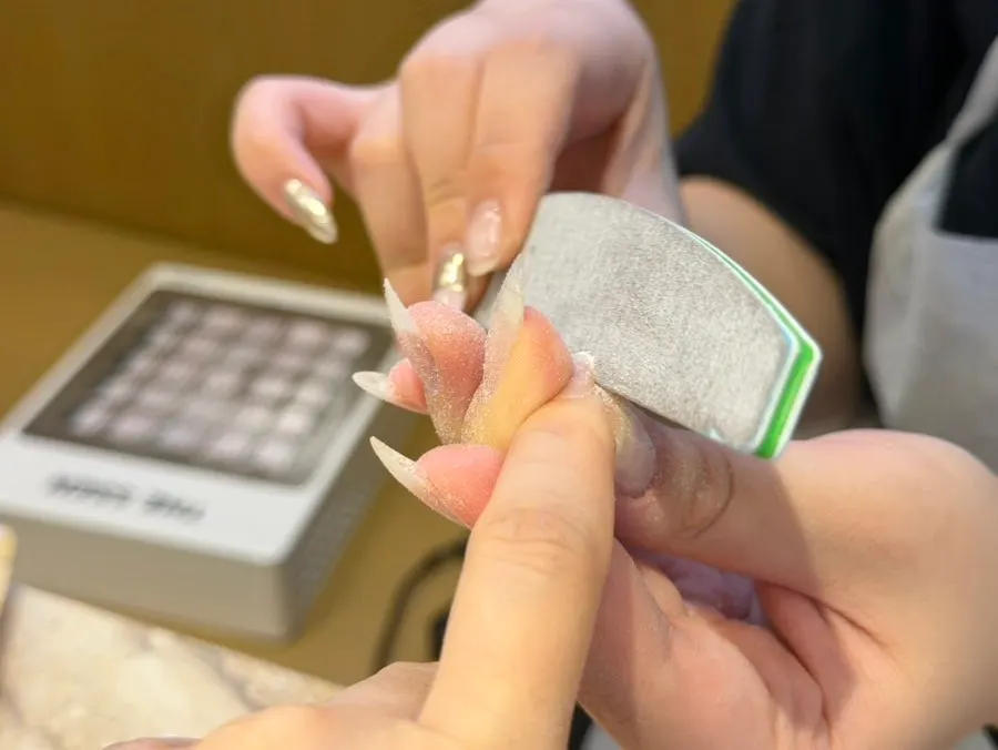 Gel removal and nail-length shaping process