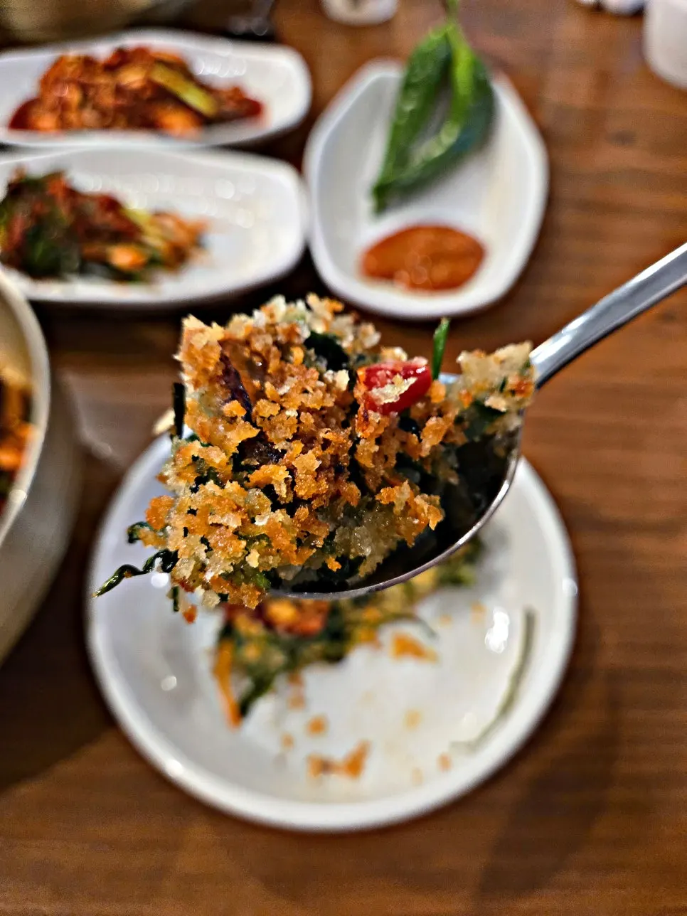 Crispy jar chive pancake