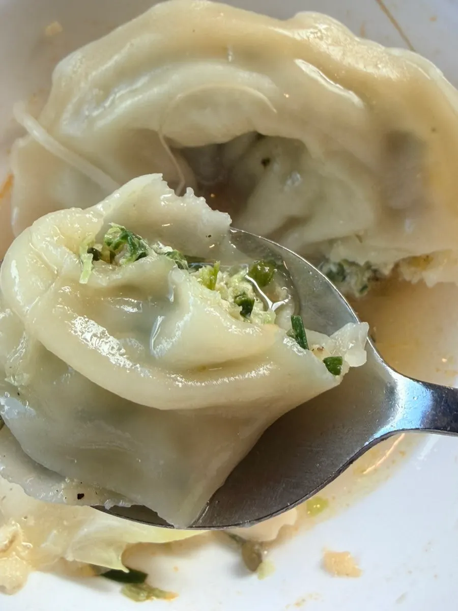 Large pork and kimchi dumplings