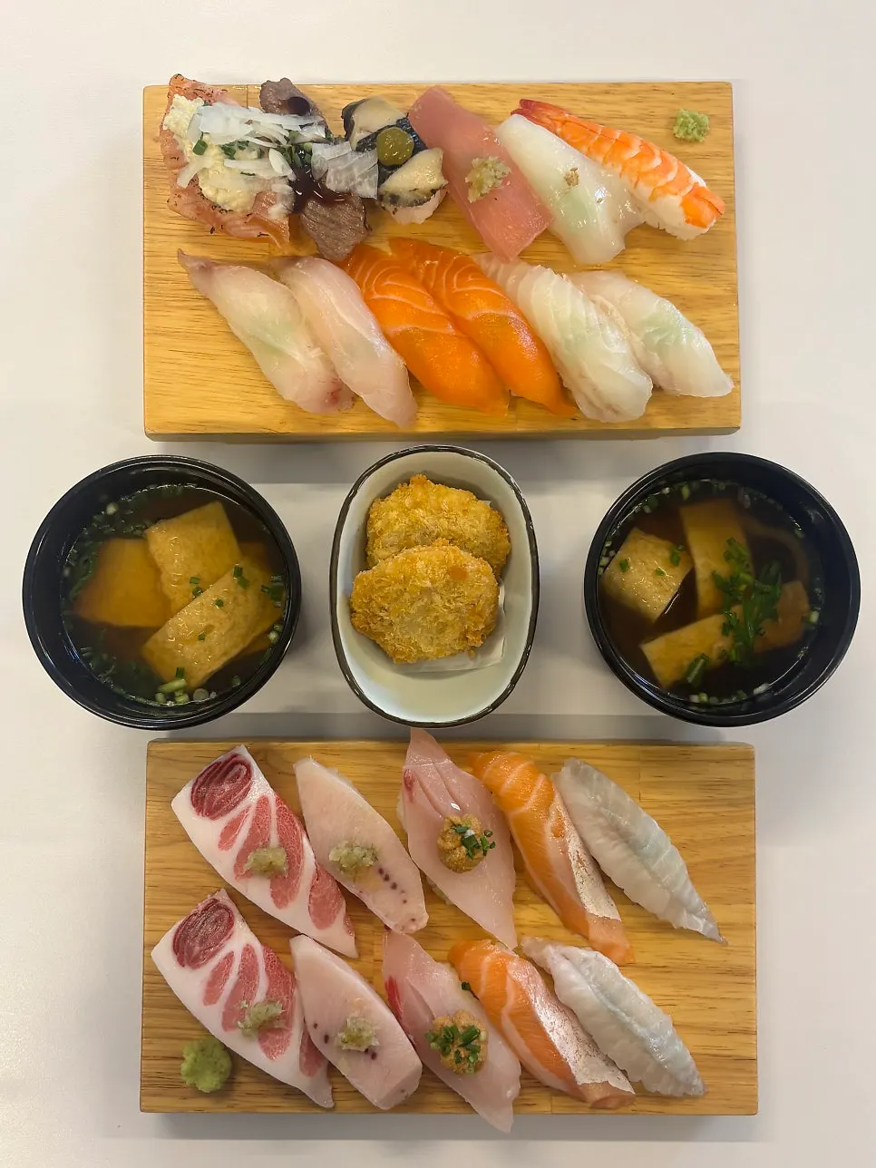 Included pickled vegetables and grilled fish