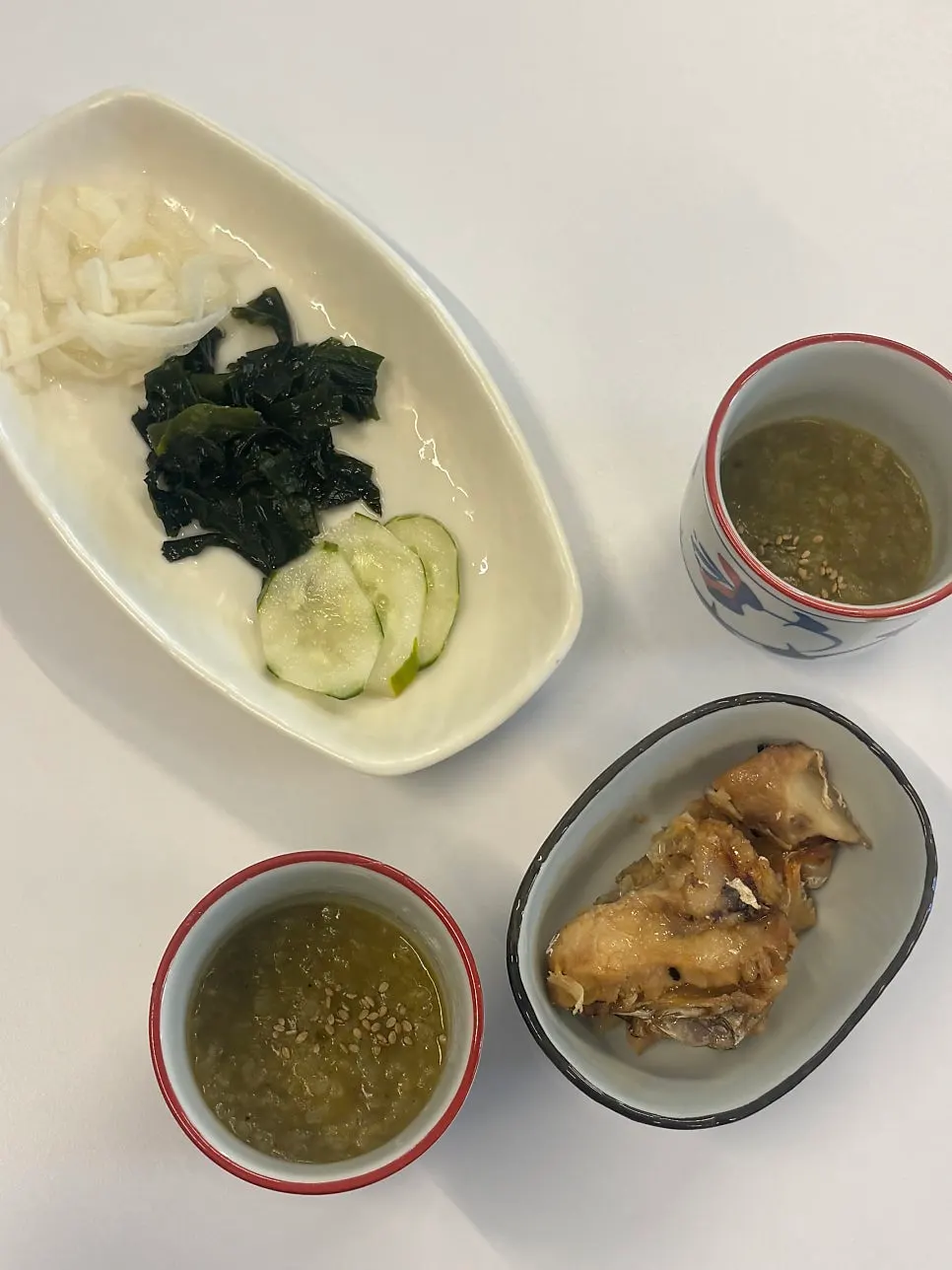 Abalone innard porridge, sweet potato croquette, and mini udon