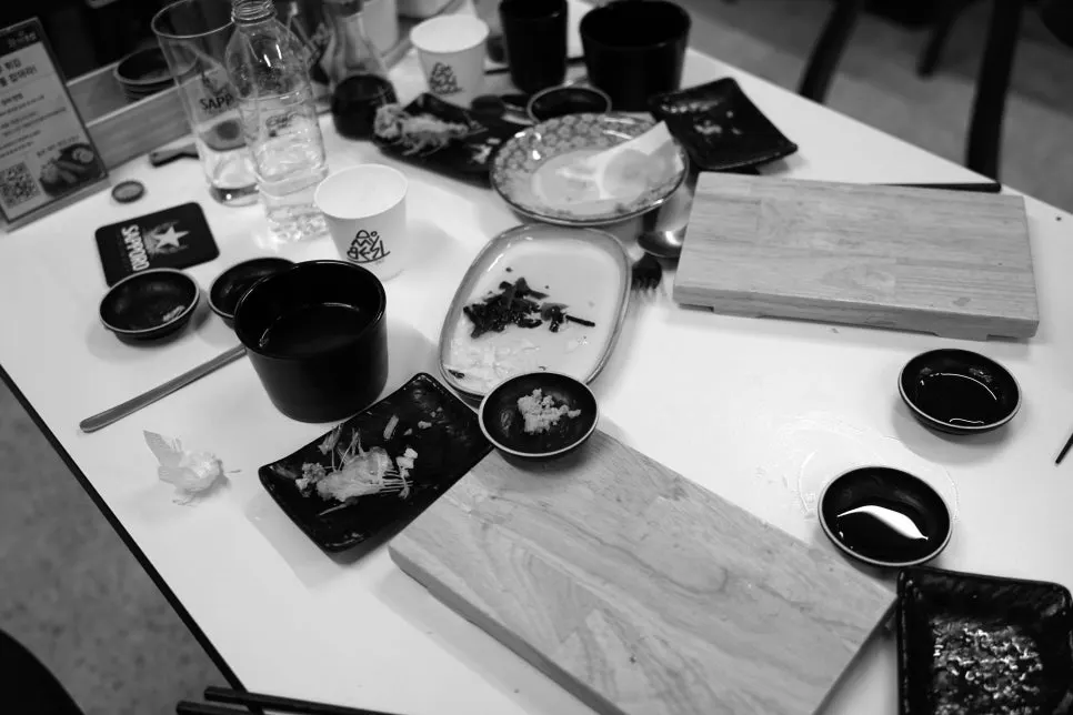Udon served for dessert