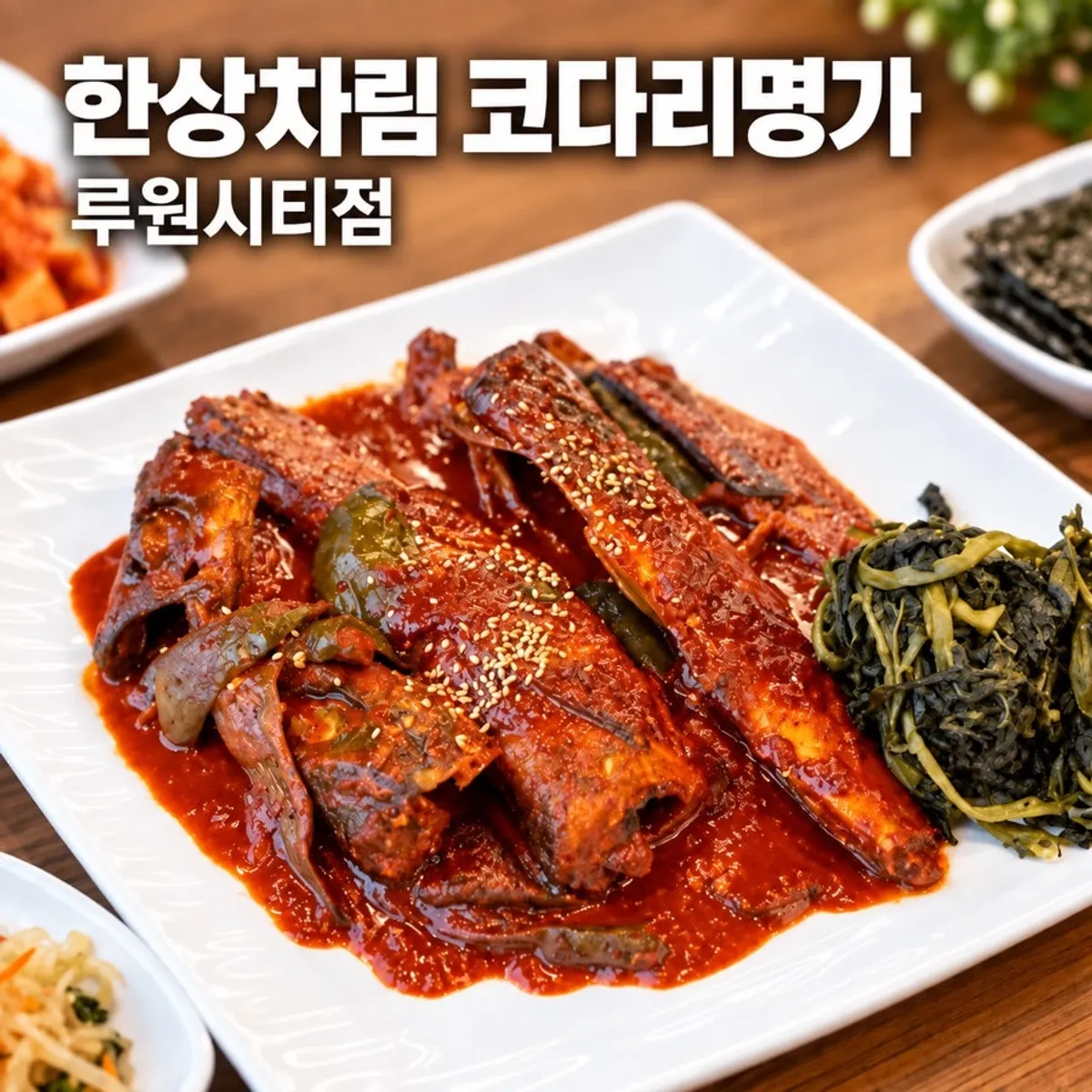 코다리명가 평일 저녁 2인세트 정리 이미지