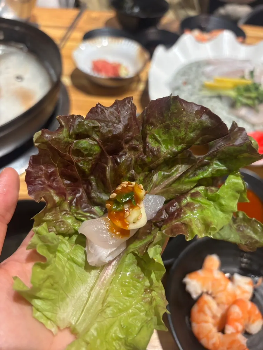 광어 1인 회 접시