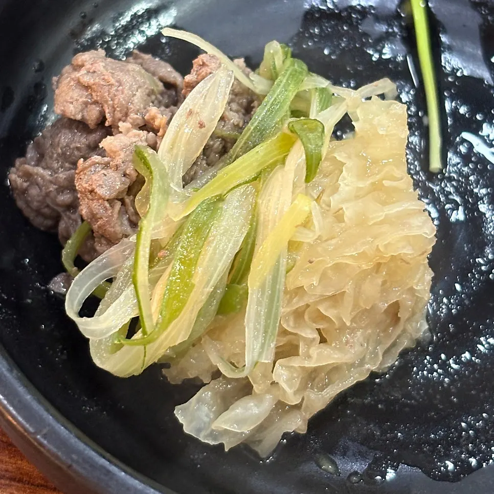 불판에 두 번째로 올린 한우불고기